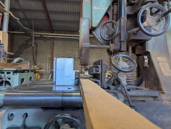 Timber machining equipment in the Allmat workshop