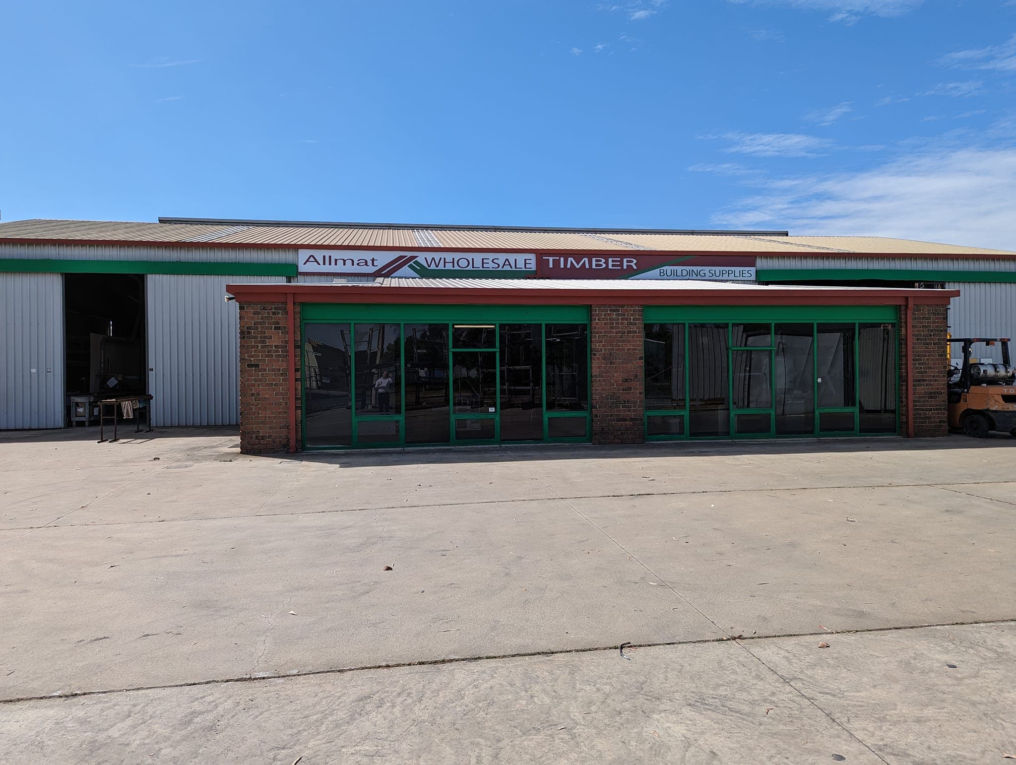 Allmat wholesale timber storefront